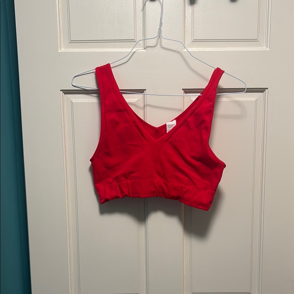 Fabletics Red Sports Bra- Not Padded
